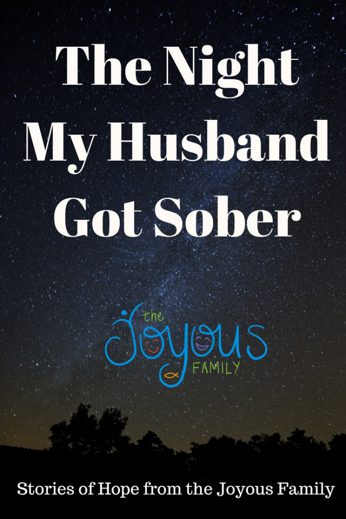 For weeks I walked around talked to people, went to work, took care of my boys thinking, take air in, let air out, take air in, let air out. If you saw me in the grocery store you would never guess my world just collapsed because my husband got sober. The sun kept coming up each morning and I kept taking air in and letting air out. Picture of stary night the night my husband got sober.